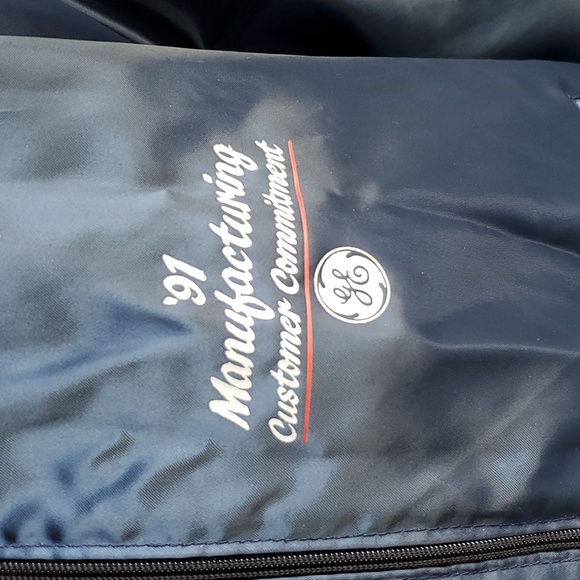 GE MANUFACTURING 91' JACKET CUSTOMER COMMITMENT VINTAGE XL NORTH TRAIL - Picture 2 of 6